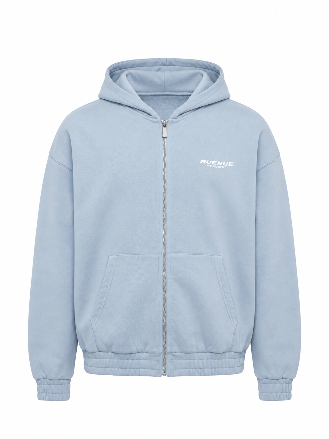 Sky Blue Zip-Hoodie