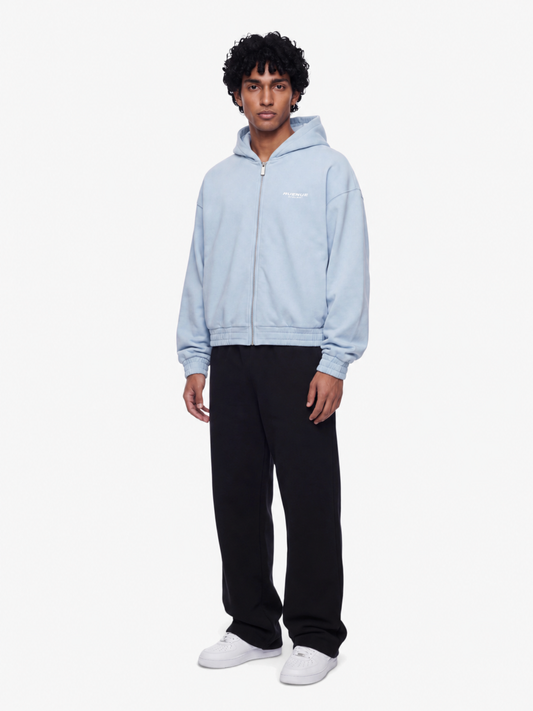 Sky Blue Zip-Hoodie