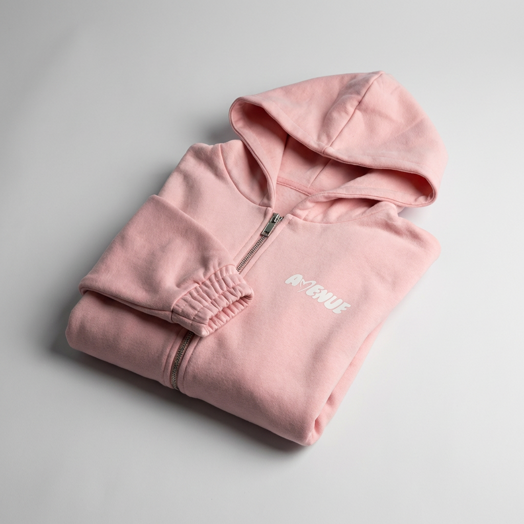 Strawberry Cream Zip-Hoodie