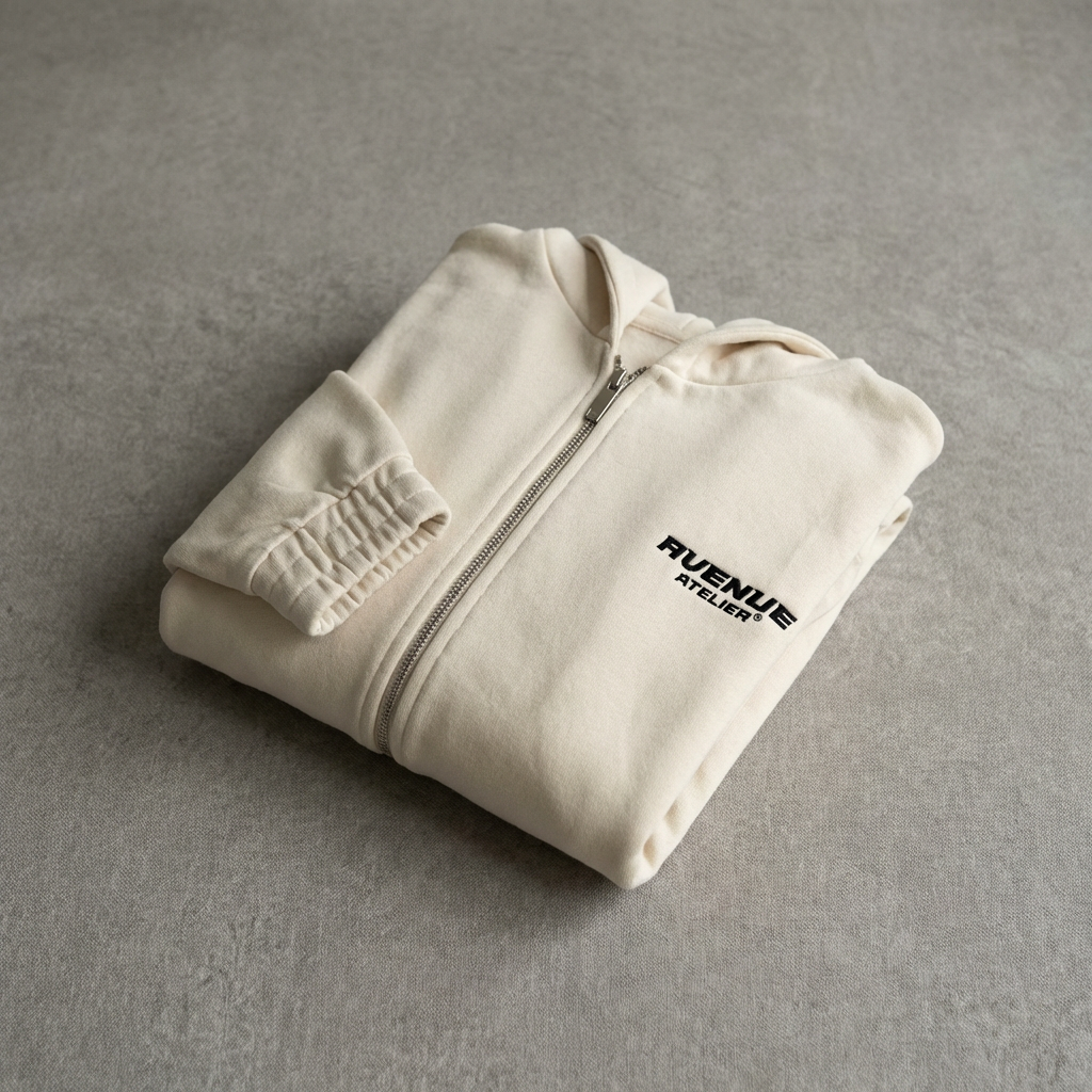 Cream Cake Zip-Hoodie