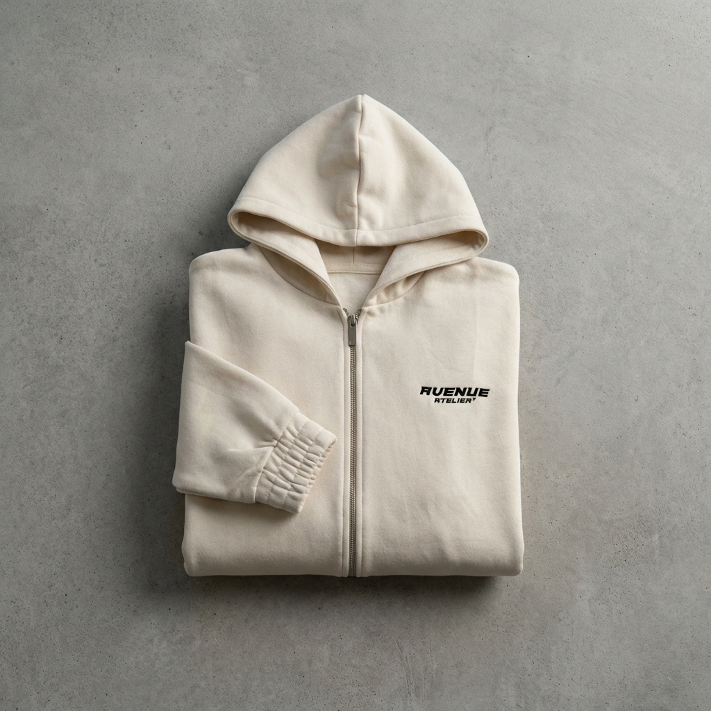 Cream Cake Zip-Hoodie
