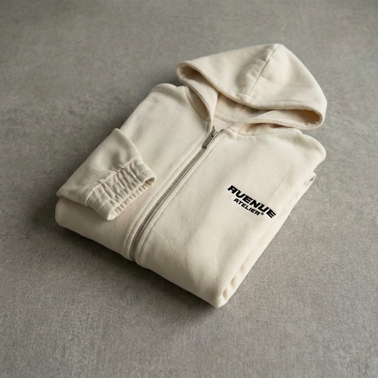 Cream Cake Zip-Hoodie